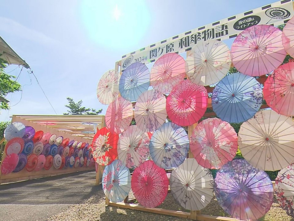 ３００以上の和傘が昼夜で織りなす異空間「関ヶ原和傘物語・和傘灯り物語２０２４」が...