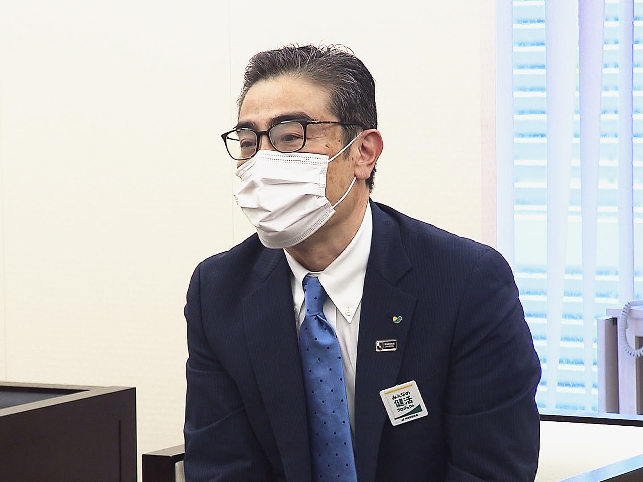 明治安田生命保険の若林稔執行役員総合法人業務部長が岐阜放送を訪れ、今後も地域に密...