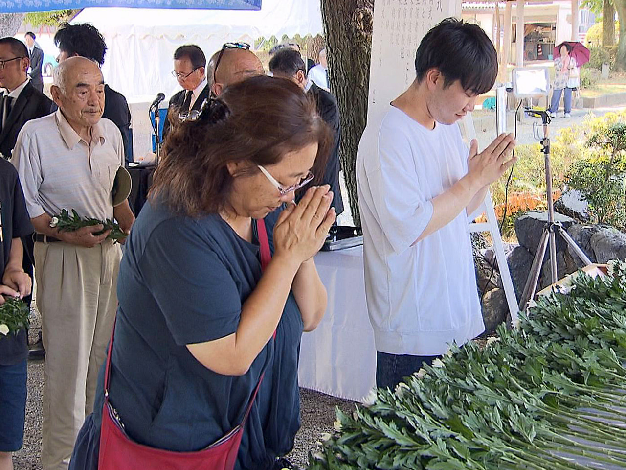 終戦の日の８月１５日、県内各地で慰霊行事が行われ、大垣市では戦地や空襲で亡くなっ...